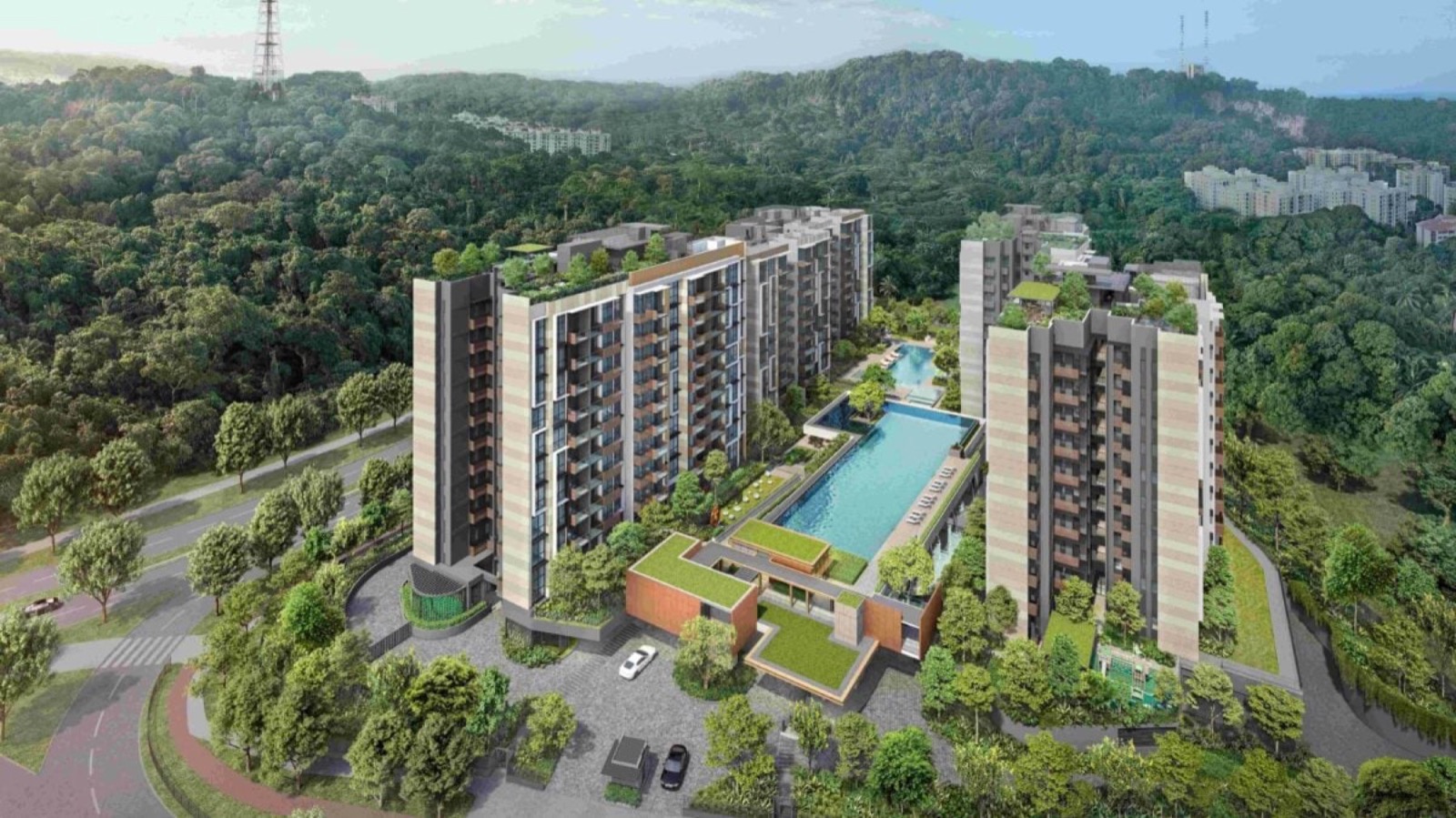 The Sen exterior architectural rendering